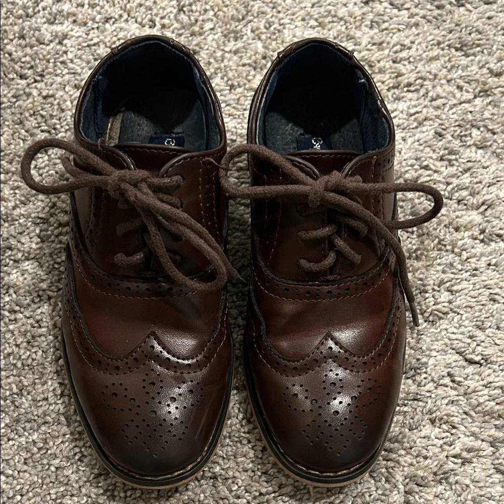 Bruno Marc Boys Brown Wingtip Dress Shoes - Classic Lace-Up